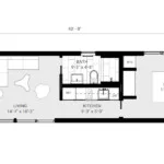 Connect 1 model ADU floorplan diagram.