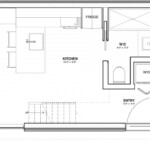 Floorplan diagram for the Dvele Toluca modern modular prefab mini home ADU.