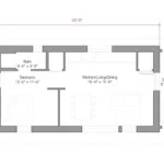 GO Home by GO Logic 600 ft² ADU floorplan.
