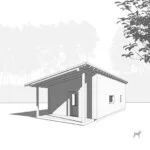 GO Home by GO Logic 600 ft² ADU rendering side view.